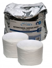Antibacterial 75% Alcohol Surface Wet Wipes 2-Pack (WIPES-1200)